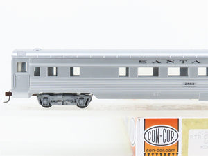 HO Con-Cor 0001-000702 ATSF Santa Fe Corrugated Side 85' Coach Passenger #2865