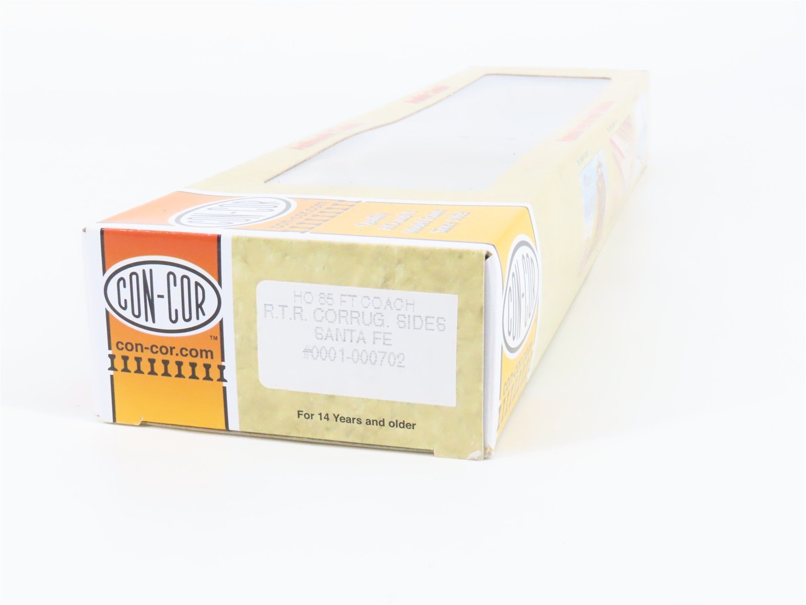 HO Con-Cor 0001-000702 ATSF Santa Fe Corrugated Side 85' Coach Passenger #2865