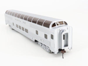 HO Scale Bachmann Silver 13002 ATSF Santa Fe 85' Full Dome Passenger Car #507