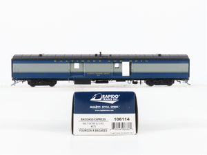 HO Scale Rapido 106114 B&O Baltimore & Ohio Baggage-Express Passenger Car #673