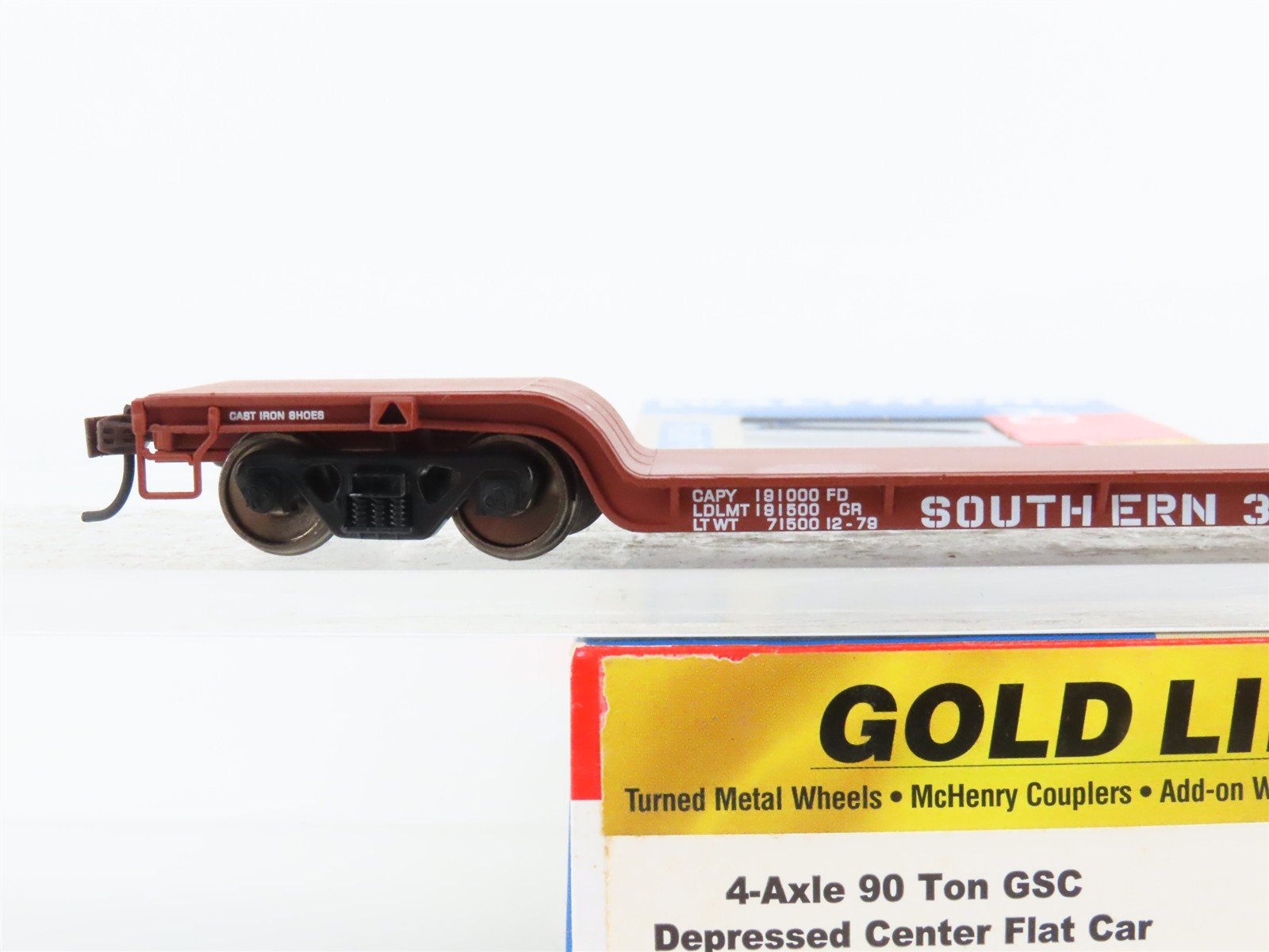 HO Scale Walthers Gold 932-7891 SOU Southern Depressed Center Flat Car #349009