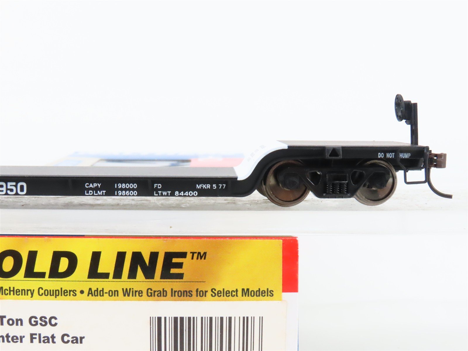 HO Scale Walthers Gold 932-7893 P&LE GSC 4-Axle Depressed Center Flat Car #950