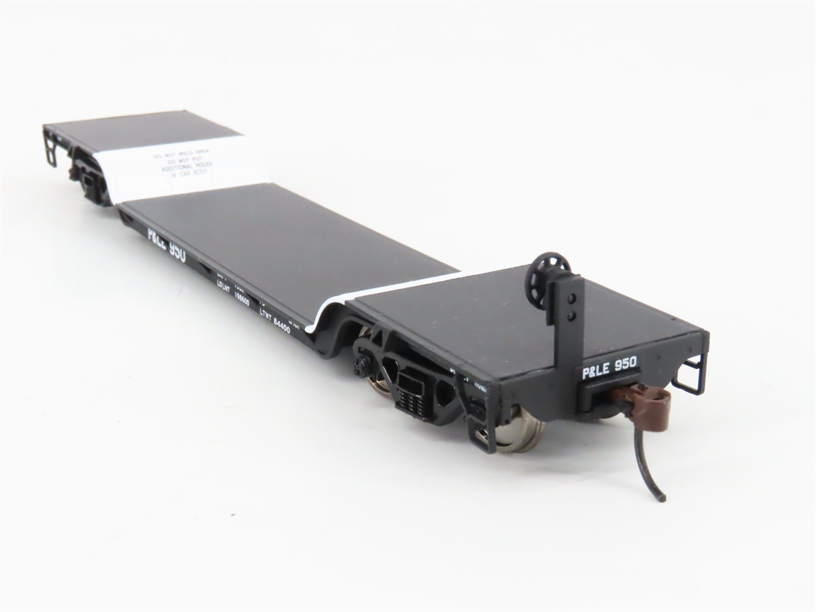 HO Scale Walthers Gold 932-7893 P&LE GSC 4-Axle Depressed Center Flat Car #950