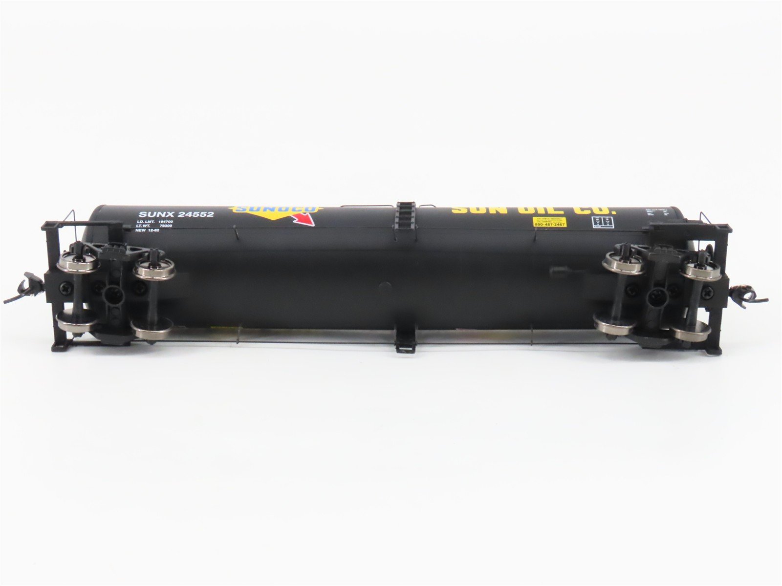 HO Scale Walthers Gold 932-7262 SUNX Sunoco Funnel Flow Tank Car #24552