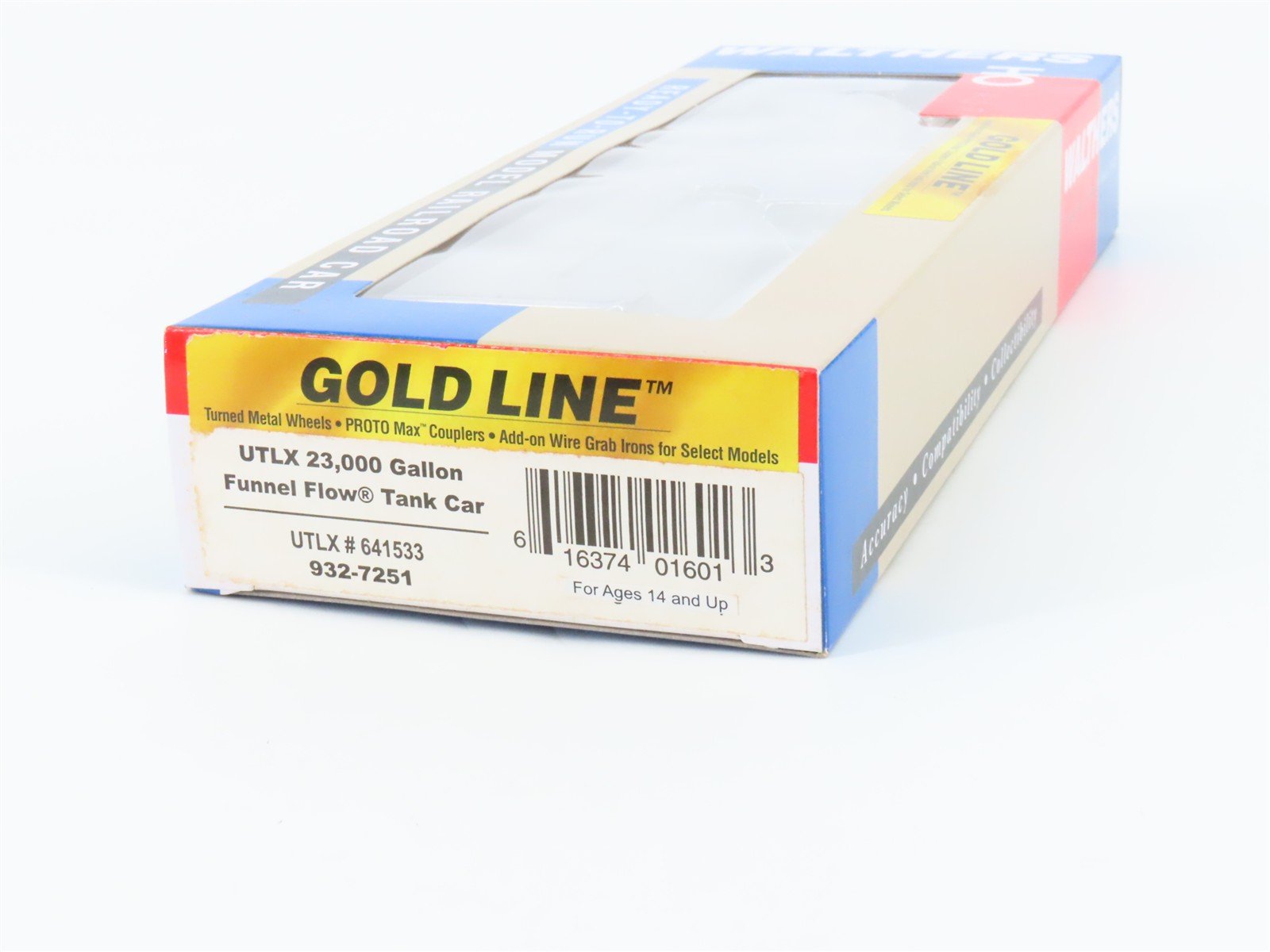 HO Scale Walthers Gold Line 932-7251 UTLX Funnel Flow Tank Car #641533