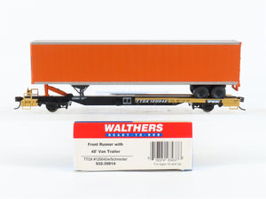 HO Walthers 932-39814 TTX Front Runner TOFC Flat Car #120042 w/Schneider Trailer