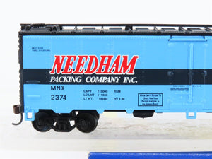 HO Scale Athearn 7125 MNX Needham Packing Flavorland Meat 40' Steel Reefer #2374