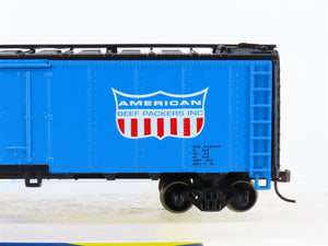 HO Scale Athearn 71314 URTX American Beef Packers 40' Steel Reefer #75546