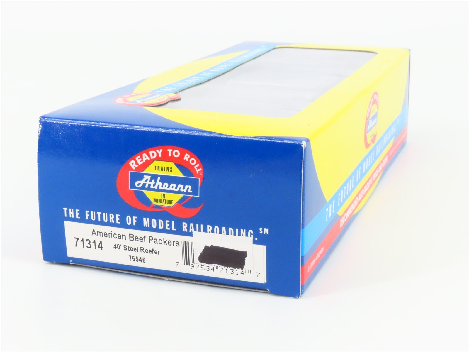 HO Scale Athearn 71314 URTX American Beef Packers 40' Steel Reefer #75546