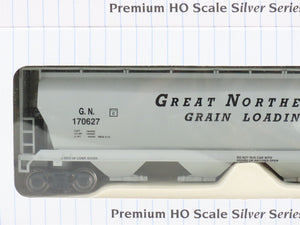 LOT of 4 HO Bachmann Silver WADX, EL, ATSF & GN Box Car & Covered Hoppers