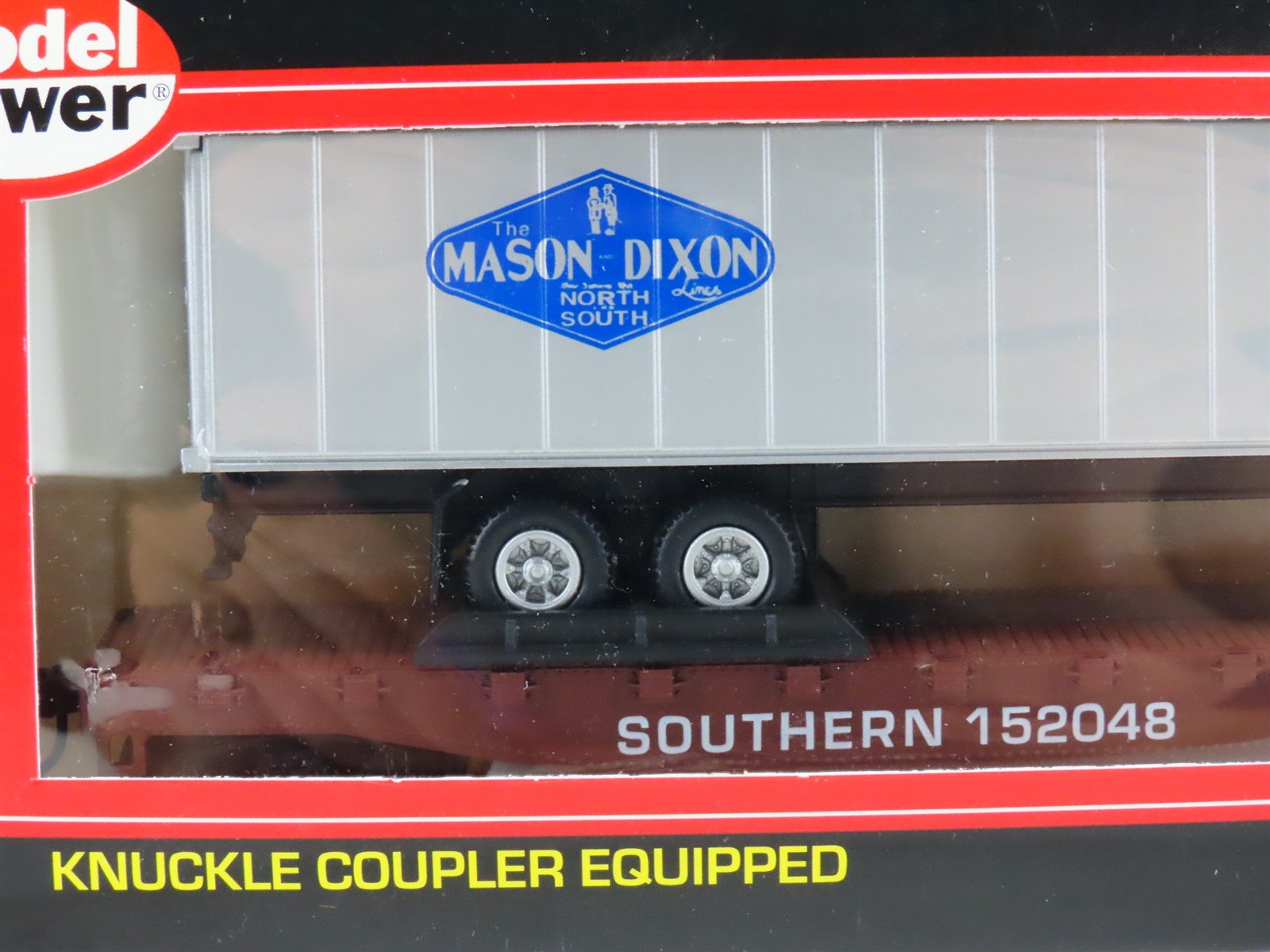 LOT of 3 HO Scale Model Power ATSF, CP, & SOU TOFC Flat Cars w/ Trailers