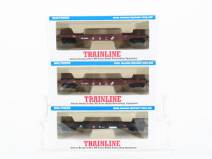 LOT of 3 HO Scale Walthers Trainline CR Conrail & NS Norfolk Southern Flat Cars