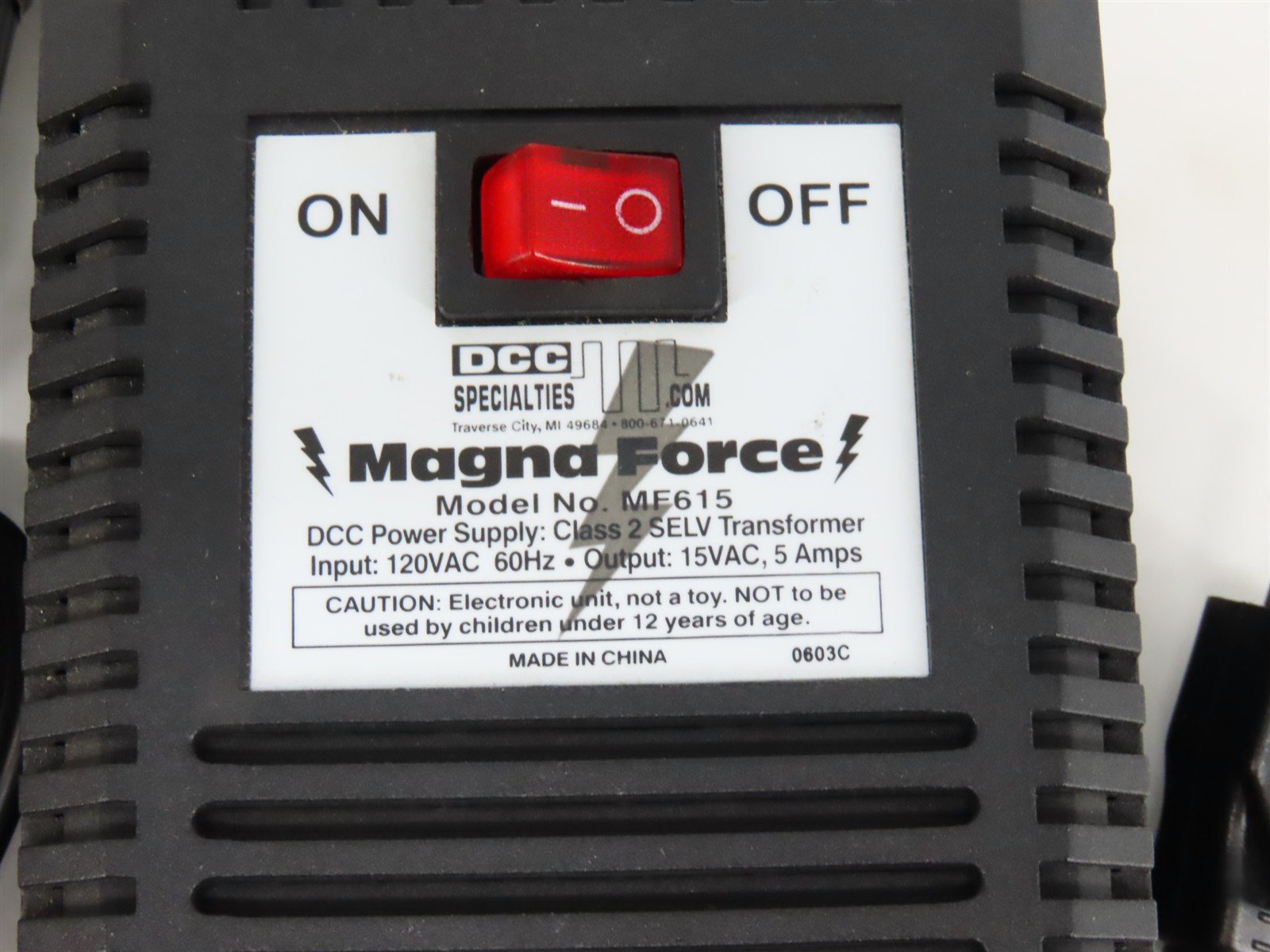 DCC Specialties MF615 MagnaForce AC/AC Adapter Power Supply - 15V, 5A