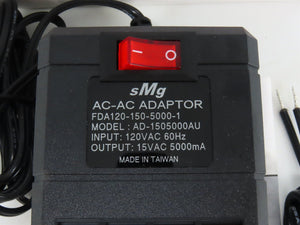 NCE #05240215 P515 AC/AC Adapter Power Supply - 15V, 5000mA