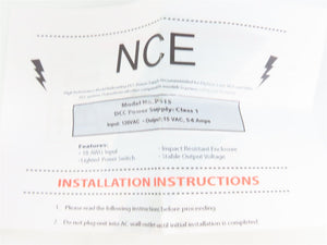 NCE #05240215 P515 AC/AC Adapter Power Supply - 15V, 5000mA