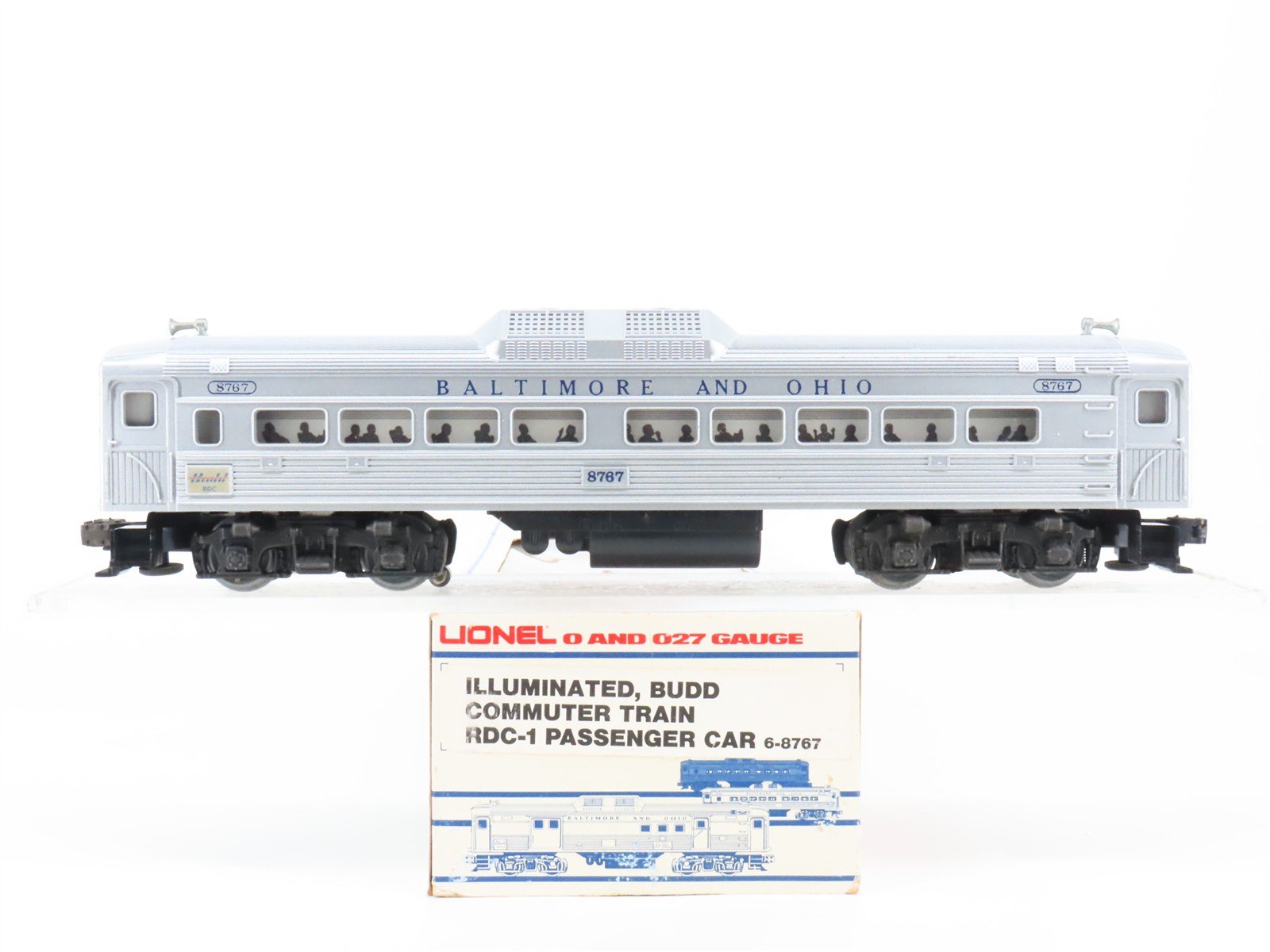O27 Gauge 3-Rail Lionel 6-8767 B&O Budd RDC-1 Rail Diesel Car - Unpowered