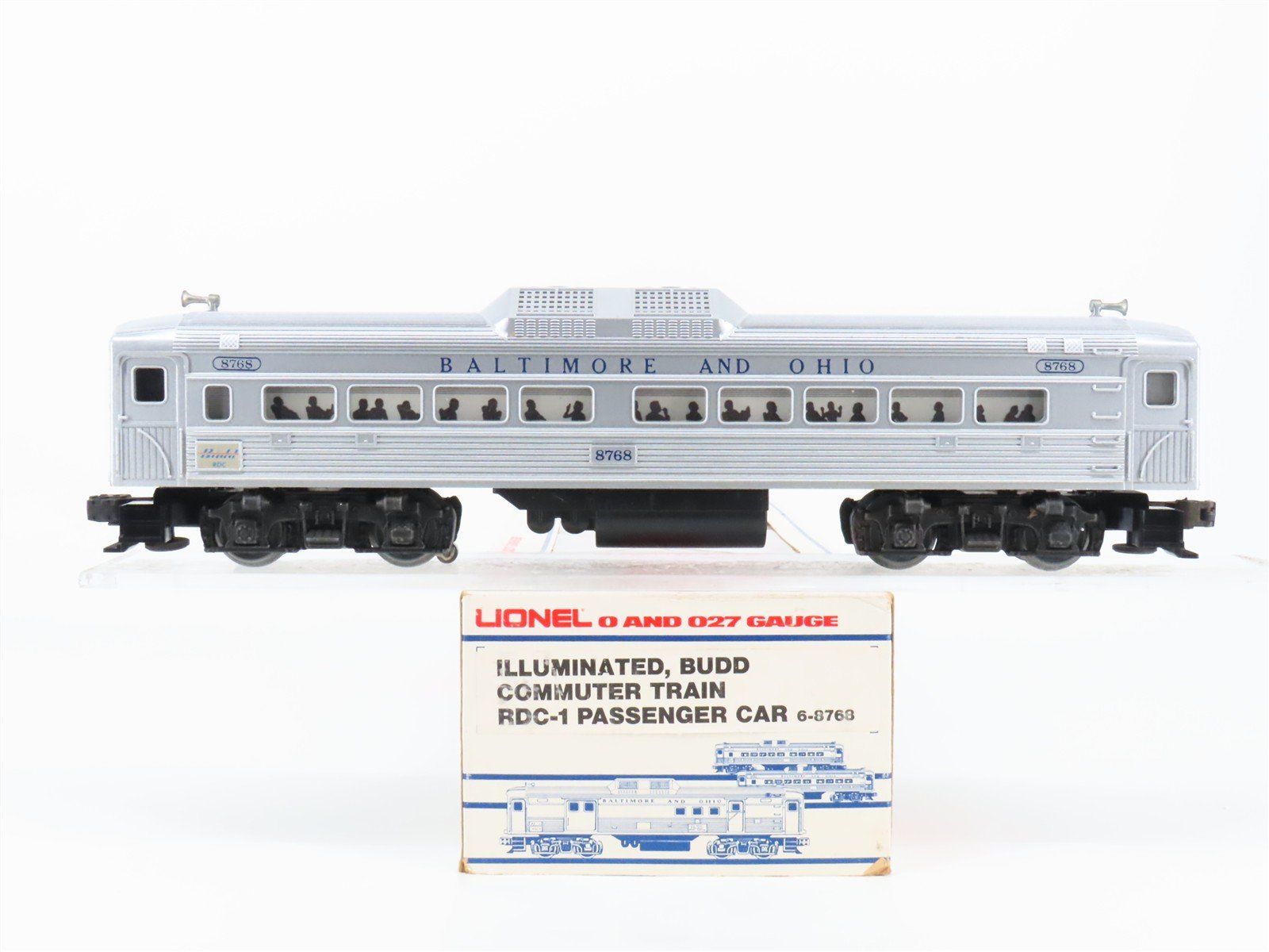 O27 Gauge 3-Rail Lionel 6-8768 B&O Budd RDC-1 Rail Diesel Car - Unpowered