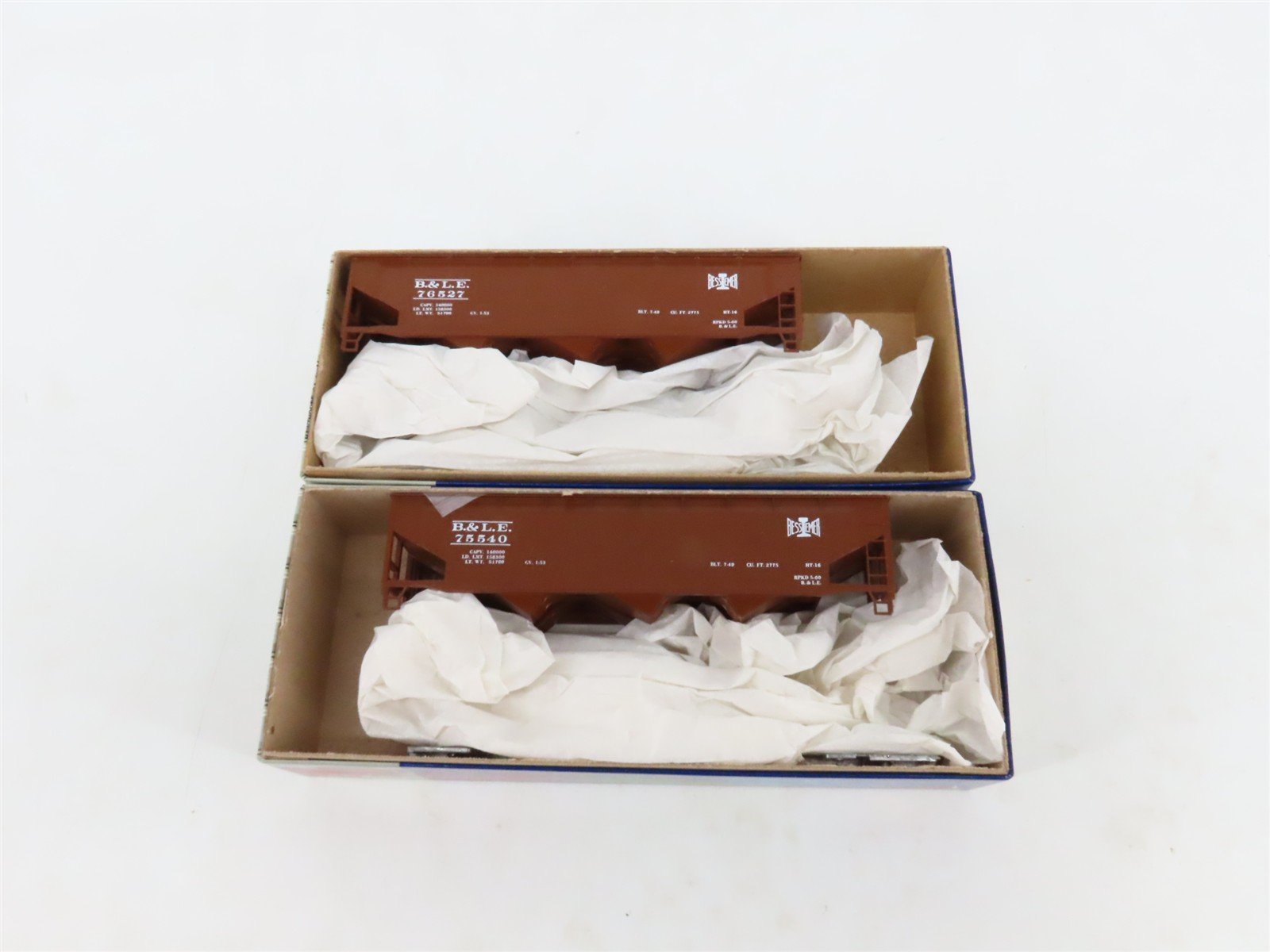 HO Roundhouse MDC Kits 1618 B&LE Bessemer & Lake Erie 3-Bay Hopper Set of 12