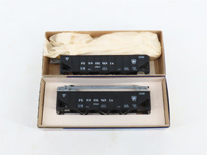 LOT of 12 HO Roundhouse MDC Kits 1538 PRR Pennsylvania Railroad 3-Bay Hoppers