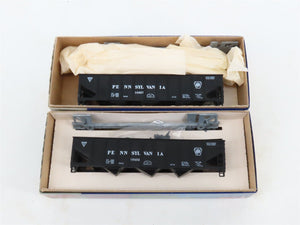 LOT of 12 HO Roundhouse MDC Kits 1538 PRR Pennsylvania Railroad 3-Bay Hoppers