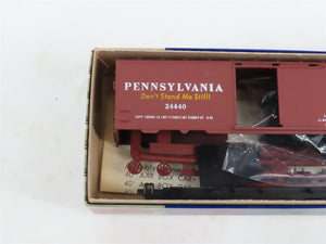 LOT of 4 HO Scale Roundhouse MDC Kits 1042 PRR Pennsylvania 40' Box Cars