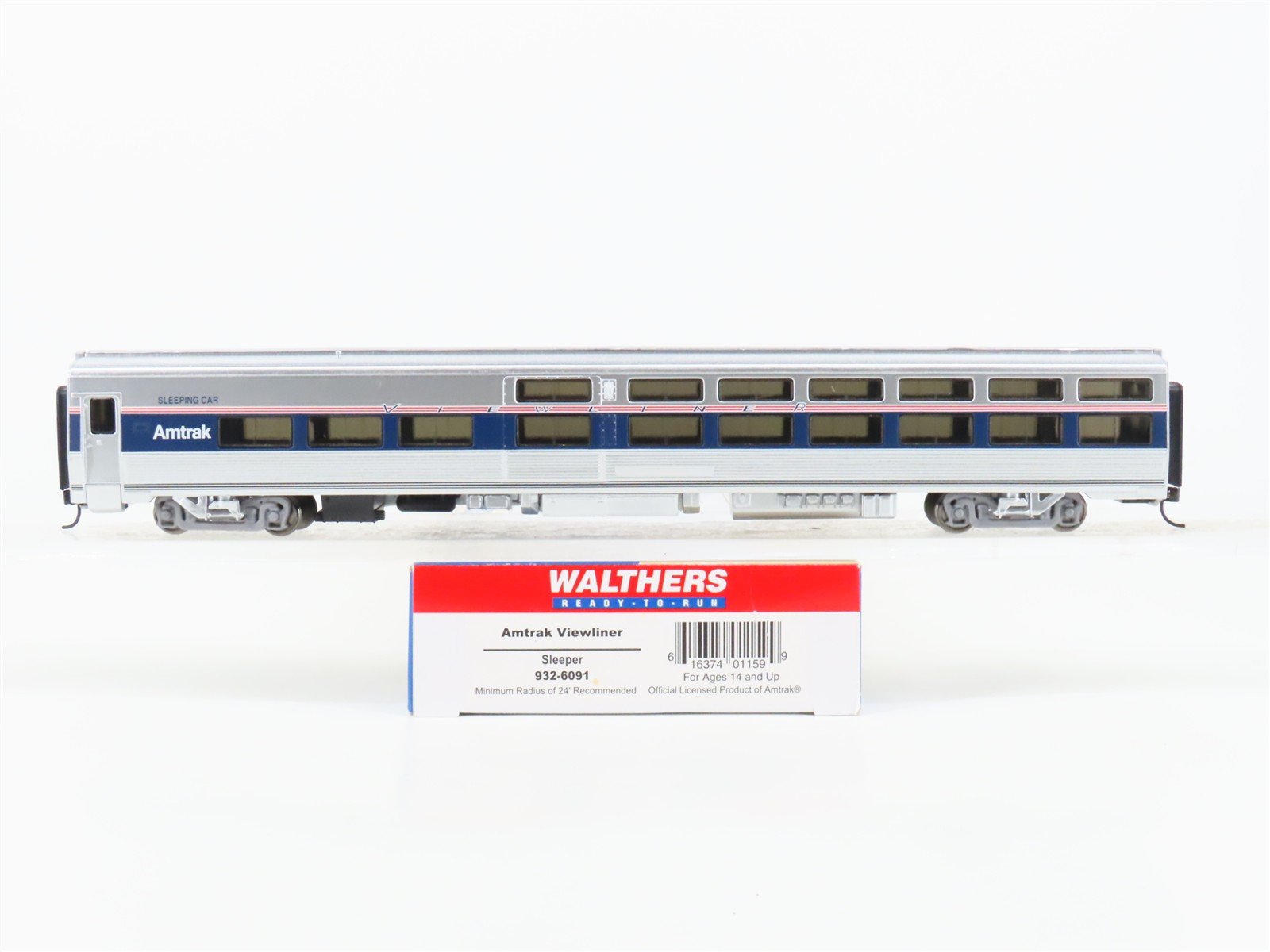 HO Walthers 932-6091 AMTK Amtrak Ph. 4 Viewliner Sleeper Passenger Car