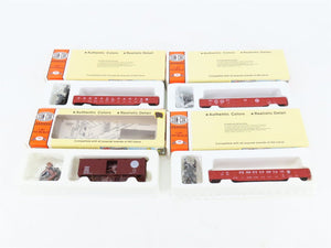 LOT of 4 HO Scale Con-Cor Kits ACL/PRR Old Time Box Car & Open Gondolas
