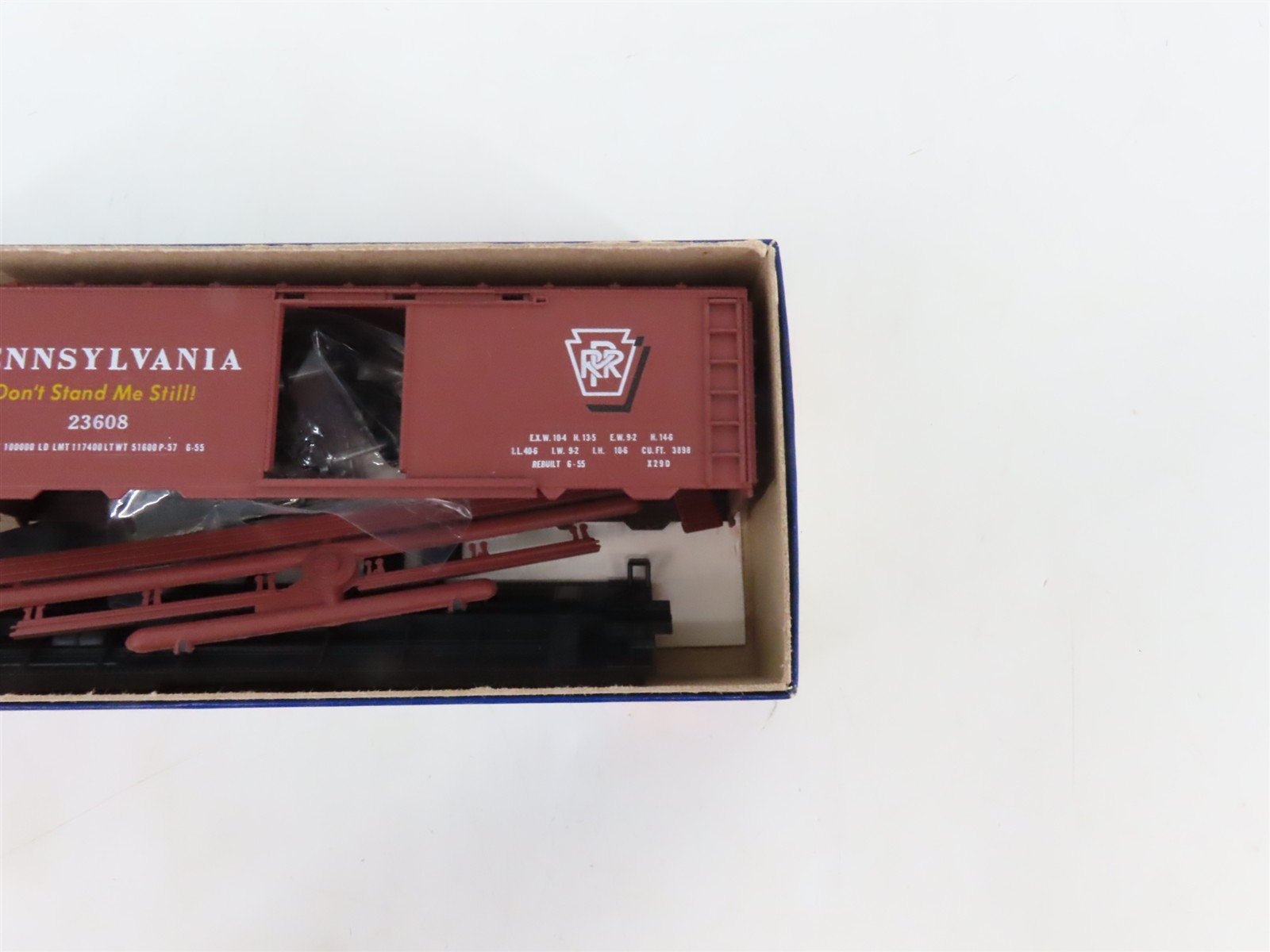 LOT of 3 HO Scale Roundhouse MDC Kits 1042 PRR Pennsylvania 40' Box Cars