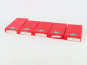 LOT of 5 HO Scale Eastern Car Works Kits Undecorated Gondola, Flat Car & Hoppers