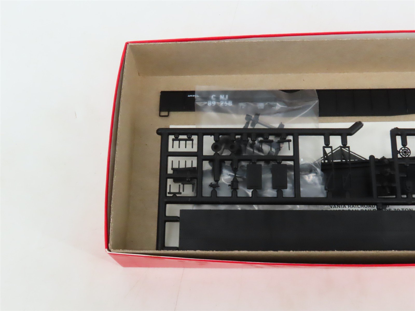 LOT of 2 HO Scale Eastern Car Works Kits CNJ Jersey Central Lines 65' Gondolas