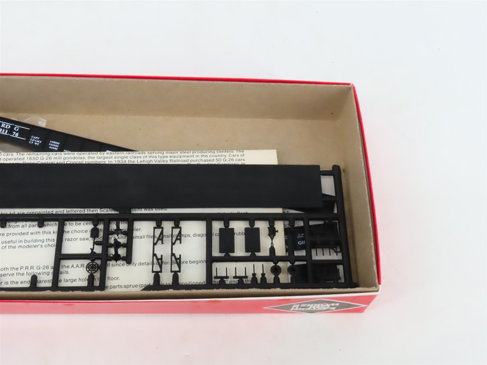 LOT of 2 HO Scale Eastern Car Works Kits RDG Reading Railroad 65' Gondolas