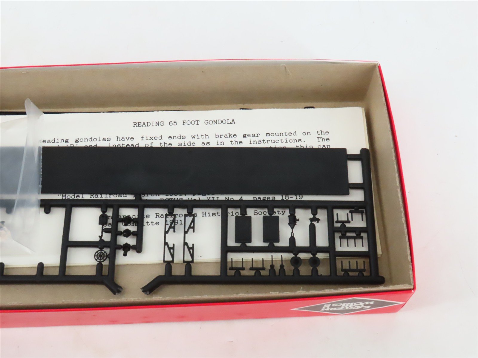 LOT of 2 HO Scale Eastern Car Works Kits RDG Reading Railroad 65' Gondolas