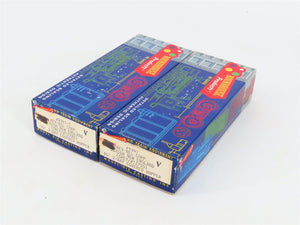 LOT of 2 HO Roundhouse Bev-Bel MDC Kits LNE Lehigh New England 35' 2-Bay Hoppers