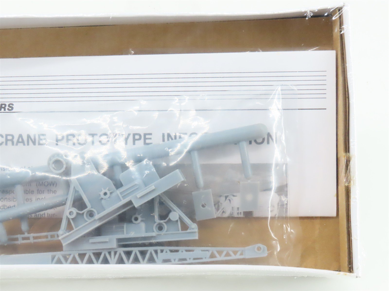 HO Scale Walthers Kit #932-5500 Undecorated 25-Ton Industrial Crane Car
