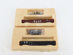 LOT of 7 HO Scale Con-Cor Kits PRR/SP/RDG/NW Railroad Box Cars & Gondolas