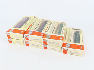 LOT of 7 HO Scale Con-Cor Kits PRR/SP/RDG/NW Railroad Box Cars & Gondolas