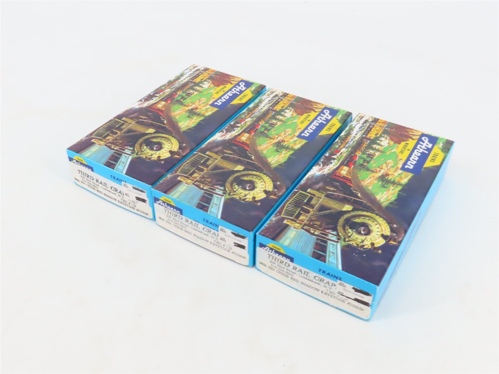 LOT of 3 HO Athearn Third Rail Graphics Kits PRR Pennsylvania 2-Bay Hoppers
