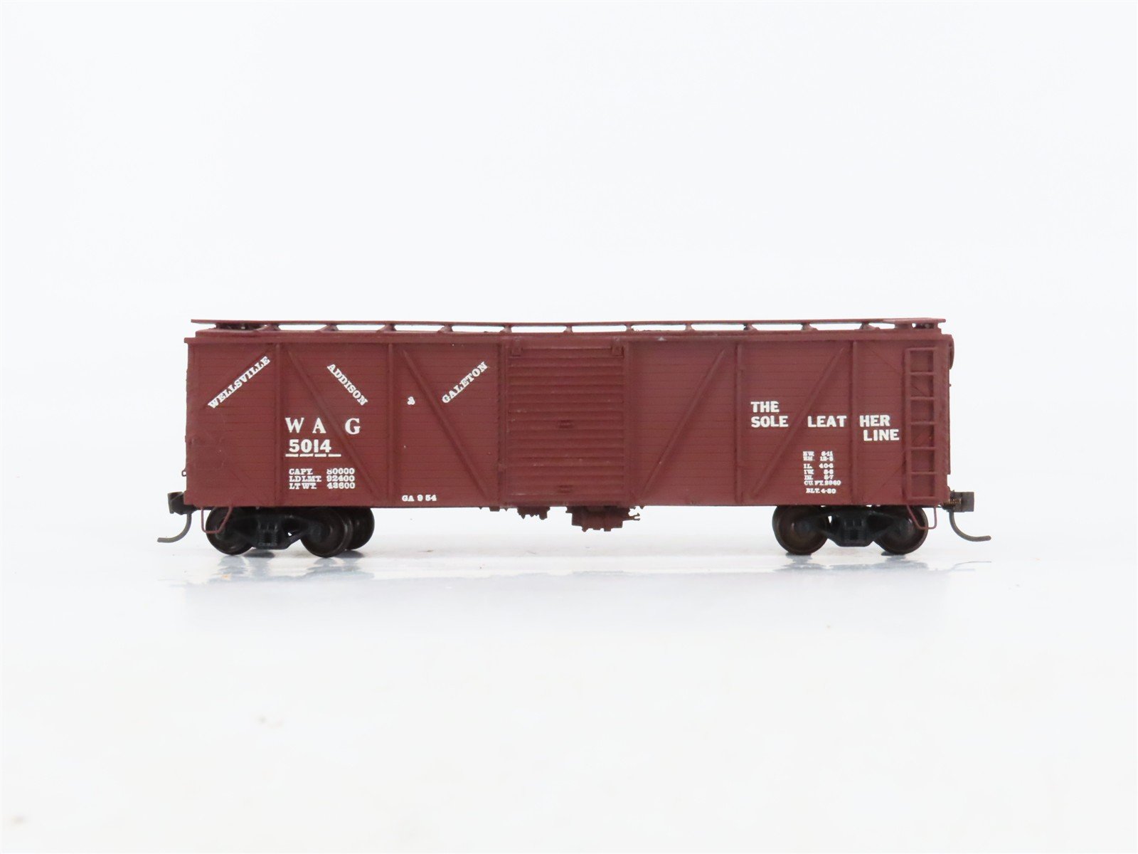 HO Scale Funaro & Camerlengo WAG 40' XM Box Car #5014 - Custom