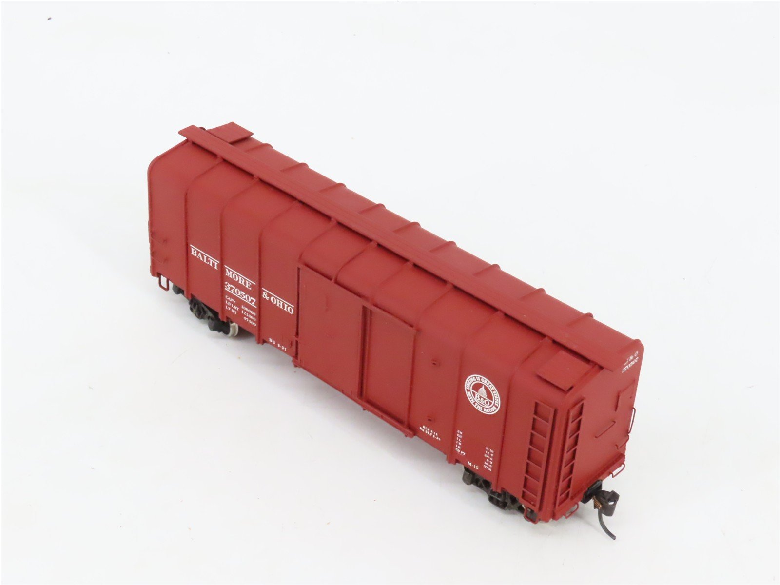 HO Scale Pro Custom Hobbies B&O 40' Wagon Top Box Car #370507 - Custom