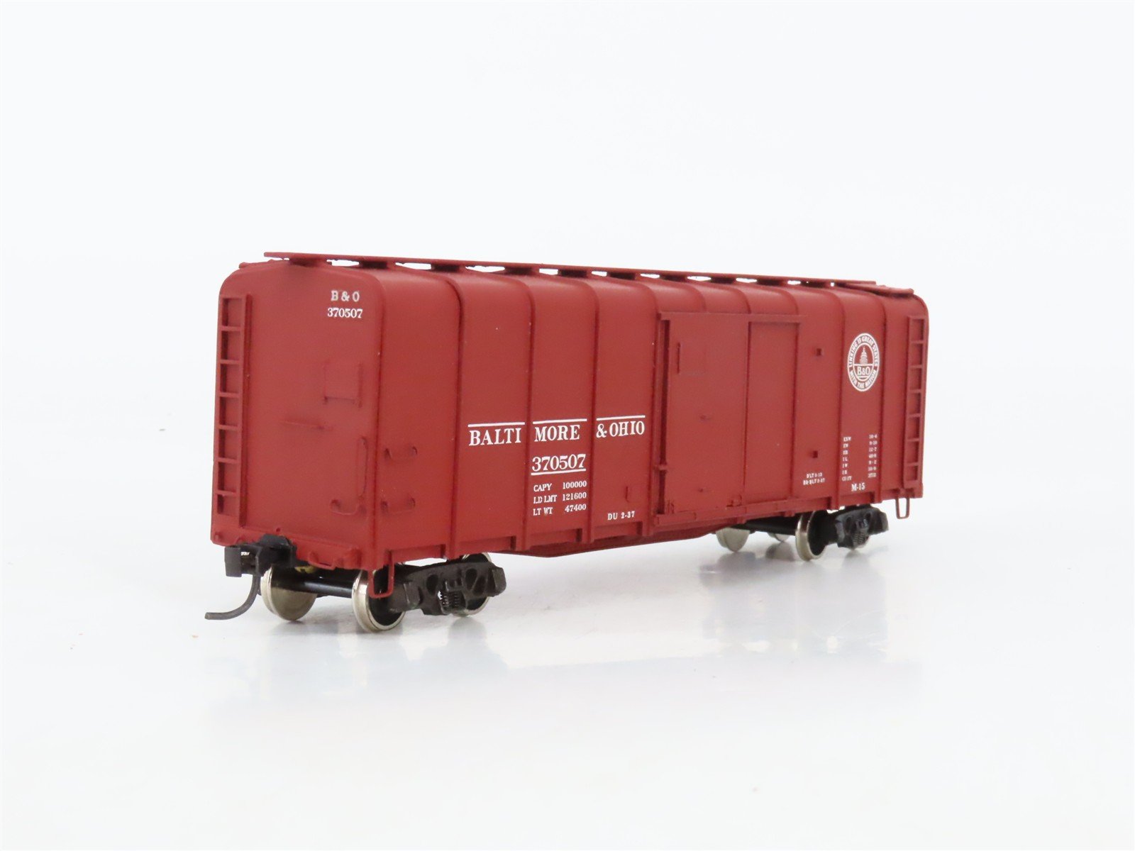 HO Scale Pro Custom Hobbies B&O 40' Wagon Top Box Car #370507 - Custom