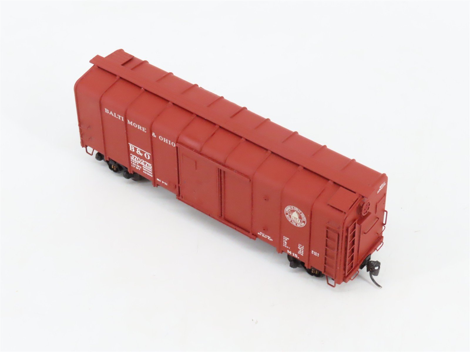 HO Scale Pro Custom Hobbies 1001 B&O 40' Wagon Top Box Car #370275 - Custom
