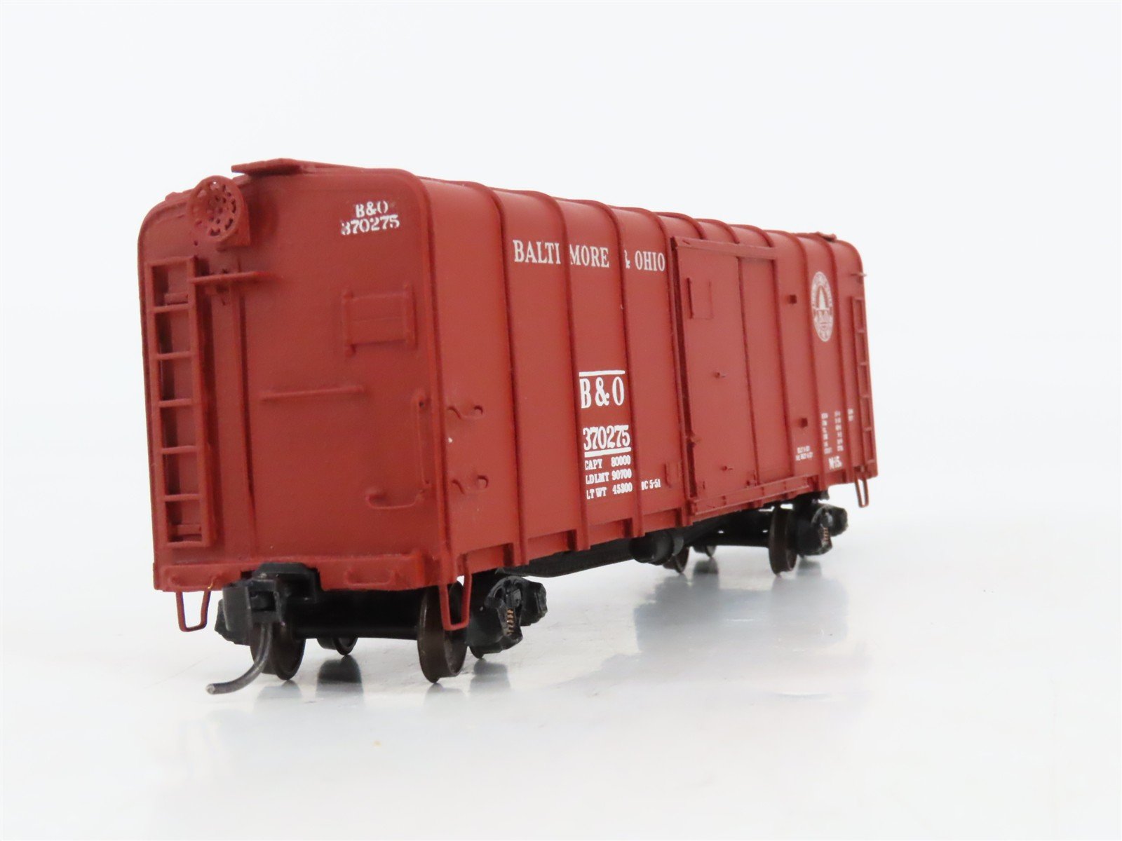 HO Scale Pro Custom Hobbies 1001 B&O 40' Wagon Top Box Car #370275 - Custom