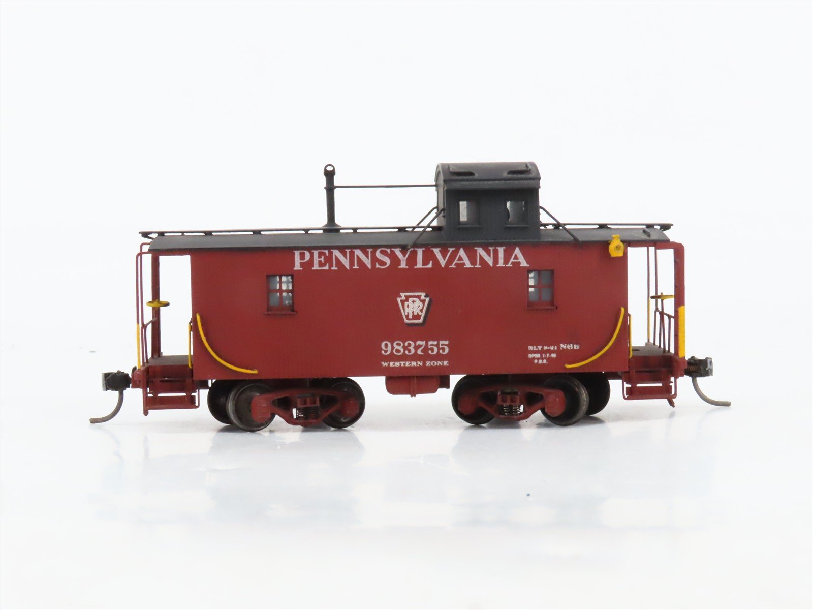 HO TID Trains Inc. BRASS PRR Pennsylvania Offset Cupola Caboose #983755 - Custom