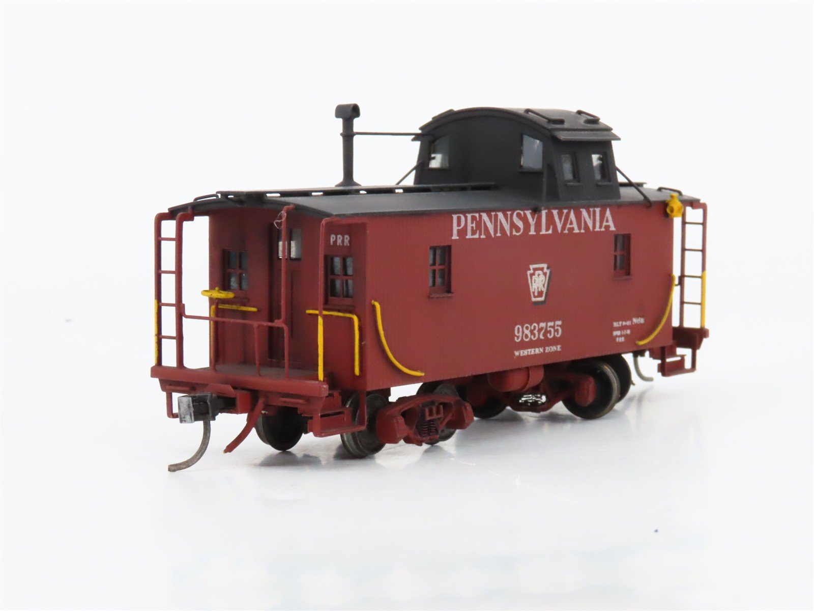 HO TID Trains Inc. BRASS PRR Pennsylvania Offset Cupola Caboose #983755 - Custom