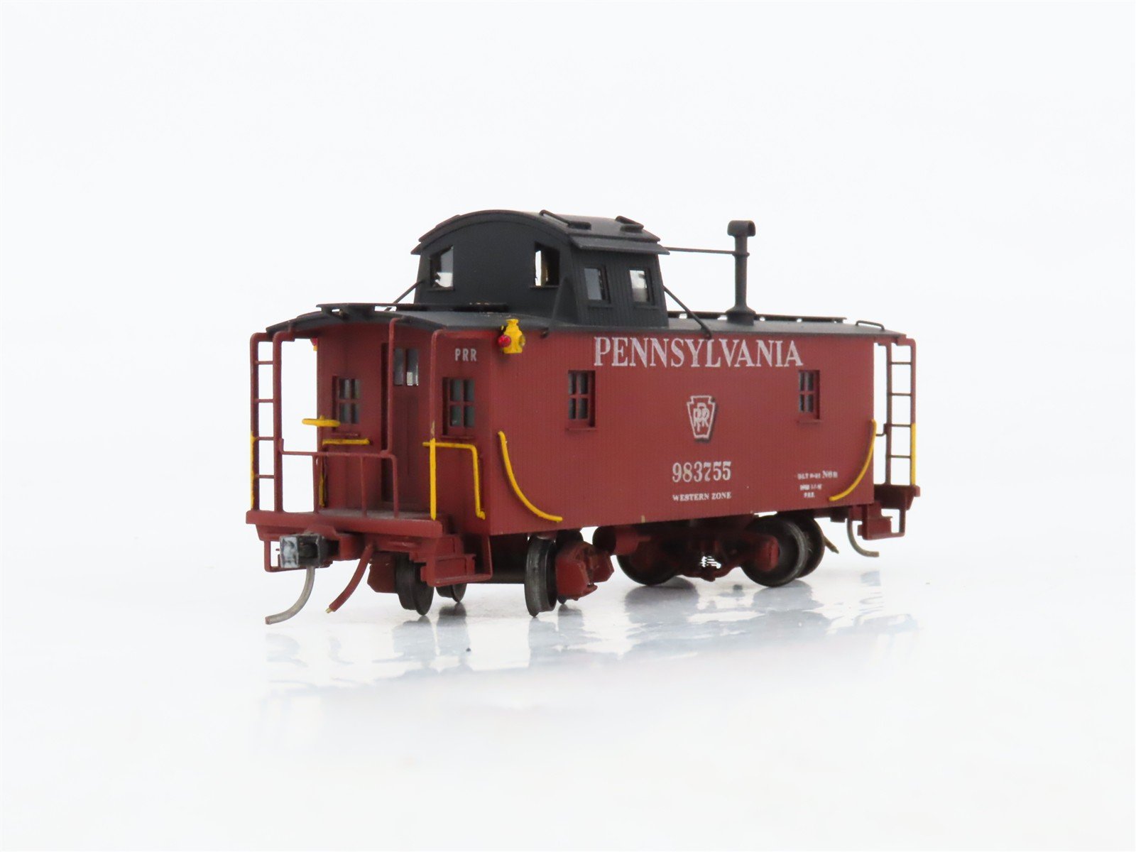 HO TID Trains Inc. BRASS PRR Pennsylvania Offset Cupola Caboose #983755 - Custom