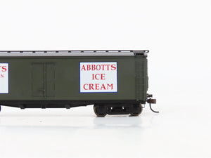 HO Scale Roundhouse 84613 ADX Abbotts Milk & Ice Cream 40' Wood Milk Car #10