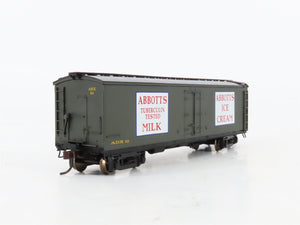HO Scale Roundhouse 84613 ADX Abbotts Milk & Ice Cream 40' Wood Milk Car #10