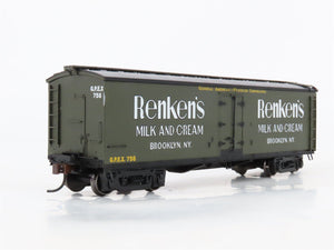 HO Scale Roundhouse 84633 GPEX Renken's Milk & Cream 40' Wood Milk Car #756