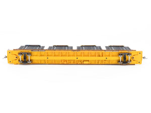 HO Scale FTTX Trailer Train 89' Flatcar #976309 w/Custom Auto Frame Load