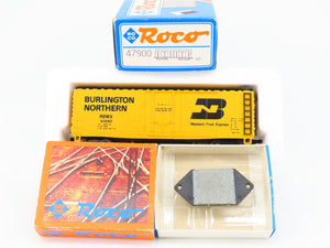 HO Roco RBMX Burlington Northern Reefer Track Cleaning Car #64040 w/Extra Pad